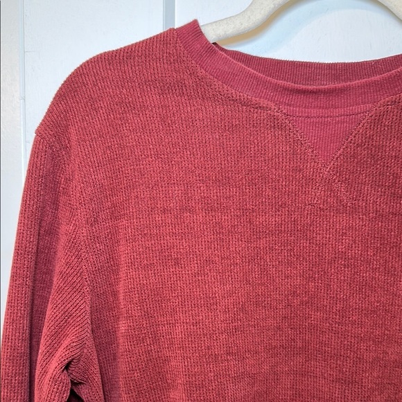 Goodfellow & Co Red Crewneck Sweater Classic Knit - Picture 3 of 5
